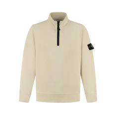 Stone Island Junior - pikétröja med kompassmärke - barn - bomull/bomull/spandex/elastan - 8 - Neutral