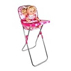 Babydockor-barnvagnsset, babydockor, barnvagn, babydocktillbehör för flickor, rollspelsdockor, dockleksakssimulering, babymatstol, gungstol, gungsäng, leksak