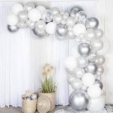 Ballongbåge - 5m - Silver/Chrome