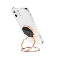Foldbar Mobiltelefon Stand Ringholder, 360° Rotation Ultratyndt Telefongreb, Metal Telefonfingerholder til Magnetisk Bilholder Kompatibel