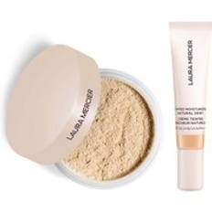 Laura Mercier Mini Translucent Loose Setting Powder Ultra Blur and Travel Size Tinted Moisturiser Dewy Duo (various shades) - 2N Maple