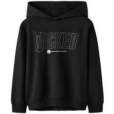 Name It Hættetrøje - NkfNirdi - Black - Name It - 7-8 år (122-128) - Hættetrøje