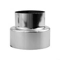 Ett måste ha skorstensadapter i rostfritt stål för att ansluta dina spisrör effektivt (Ø80 mm/Ø60 mm)