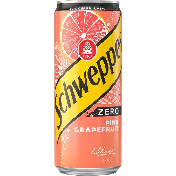 Schweppes 3 x Dryck Pink Grapefruit Zero