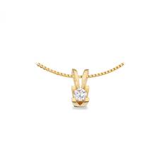 Scrouples Kleopatra vedhæng i 8 kt guld med diamant på 0,25ct W/SI - uden kæde