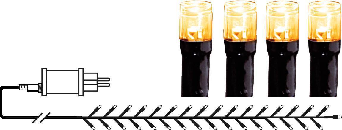 Clusterslinga Golden Warm White 24m 1200LED IP44