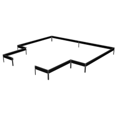 Halls F06482 Fundament 12,9 m², svart