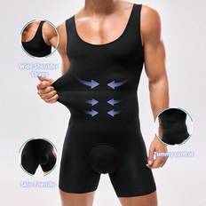 Enfärgad ärmlös Body Shaper-body för män - Svart (L,M,S,XL)