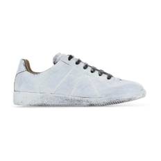 Maison Margiela, Sko, Herre, Hvid, 45 EU, Uld, Herre Stilfulde Sneakers