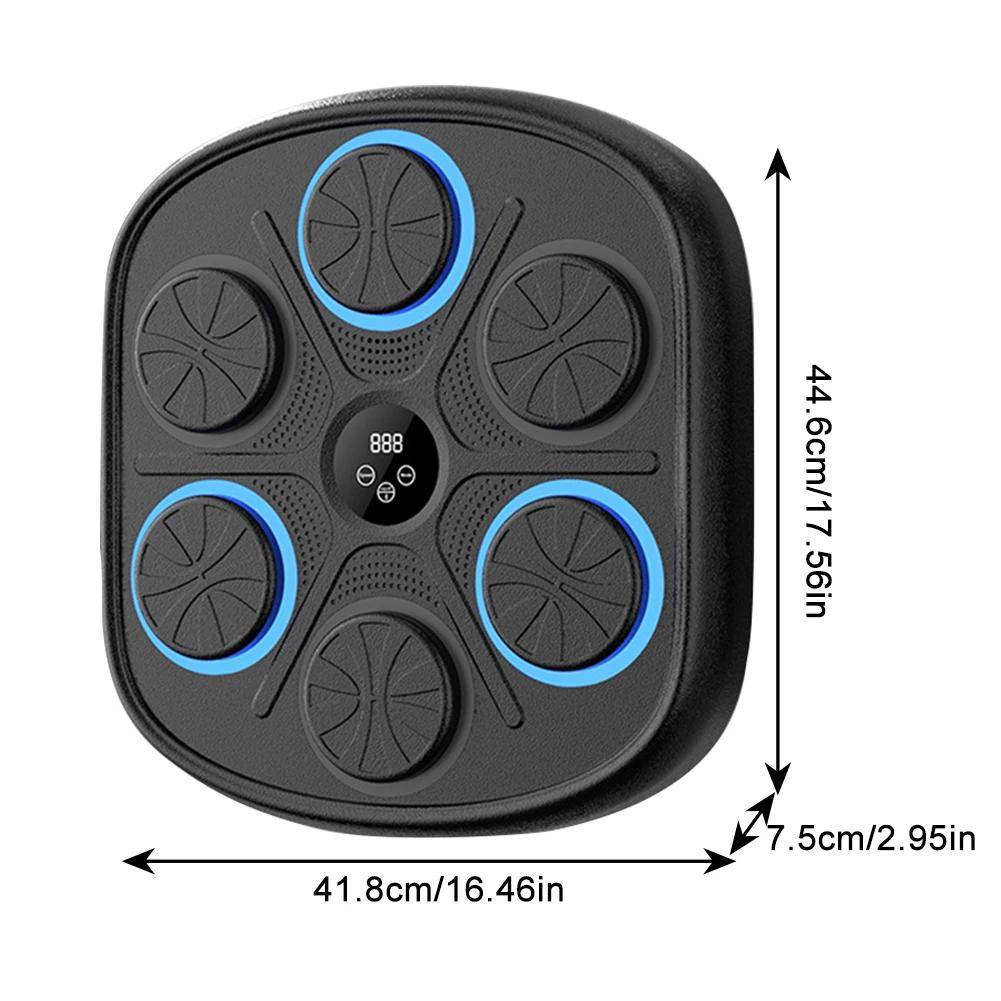 9 Nivåer Musik Boxningsmaskin Väggmål LED Smart Boxningsspel för Sport Hemträning Boxningsträning Slagutrustning Only Machine