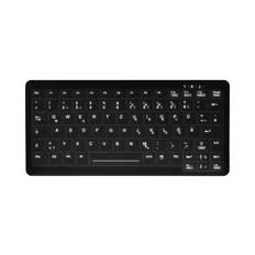 Active Key MedicalKey AK-C4110 - tastatur - kluddesinfektion - QWERTY - USA - sort Indgangsudstyr