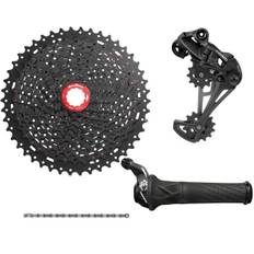 SRAM/Sunrace 12-Speed Gruppe til alm. body 11-50T Sort Drejegreb