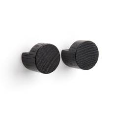EKTA Living | by Wirth – Wood Knot – Knager – Sort – Lille – 2 stk
