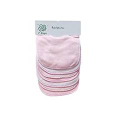 Babys 0-6 månader 7 bilder av mjuka dubbla lager bomull absorberande bandana 7 haklappar set, Rosa, 7 Count (Pack of 1)