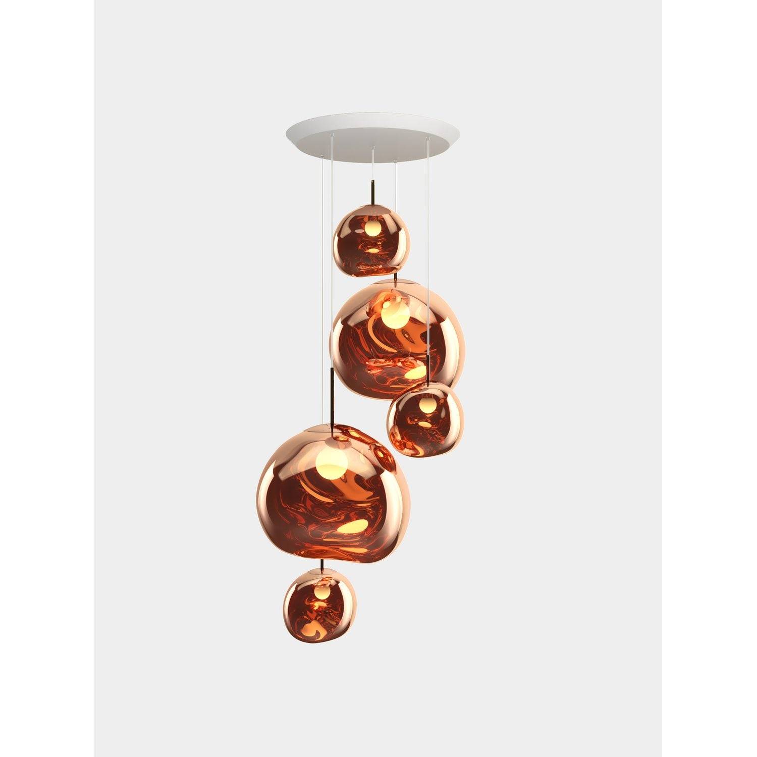 Tom Dixon - Melt Large Rund Pendelsystem Copper