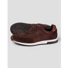 Bannister Trainers - Dark Brown Suede