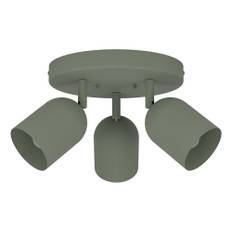 Takspotlight Eglo Tilston 3-Spot Rund E14 Grön