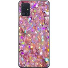 Samsung Galaxy A51 Gennemsigtigt Telefoncover Glitter