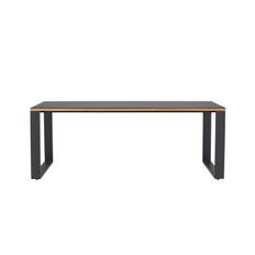 deNoord Aspvik Matbord 100x200 cm Svart - utomhus