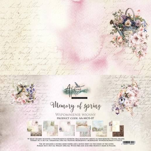 Paper Pad 12x12 - Alchemy of Art - Memory of Spring - 6 ark