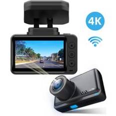 Carlover 2.45 Inch Sony Imx335 Car Black Box DVR Dual Lens Dashcam WIFI GPS 4K Dash Camera