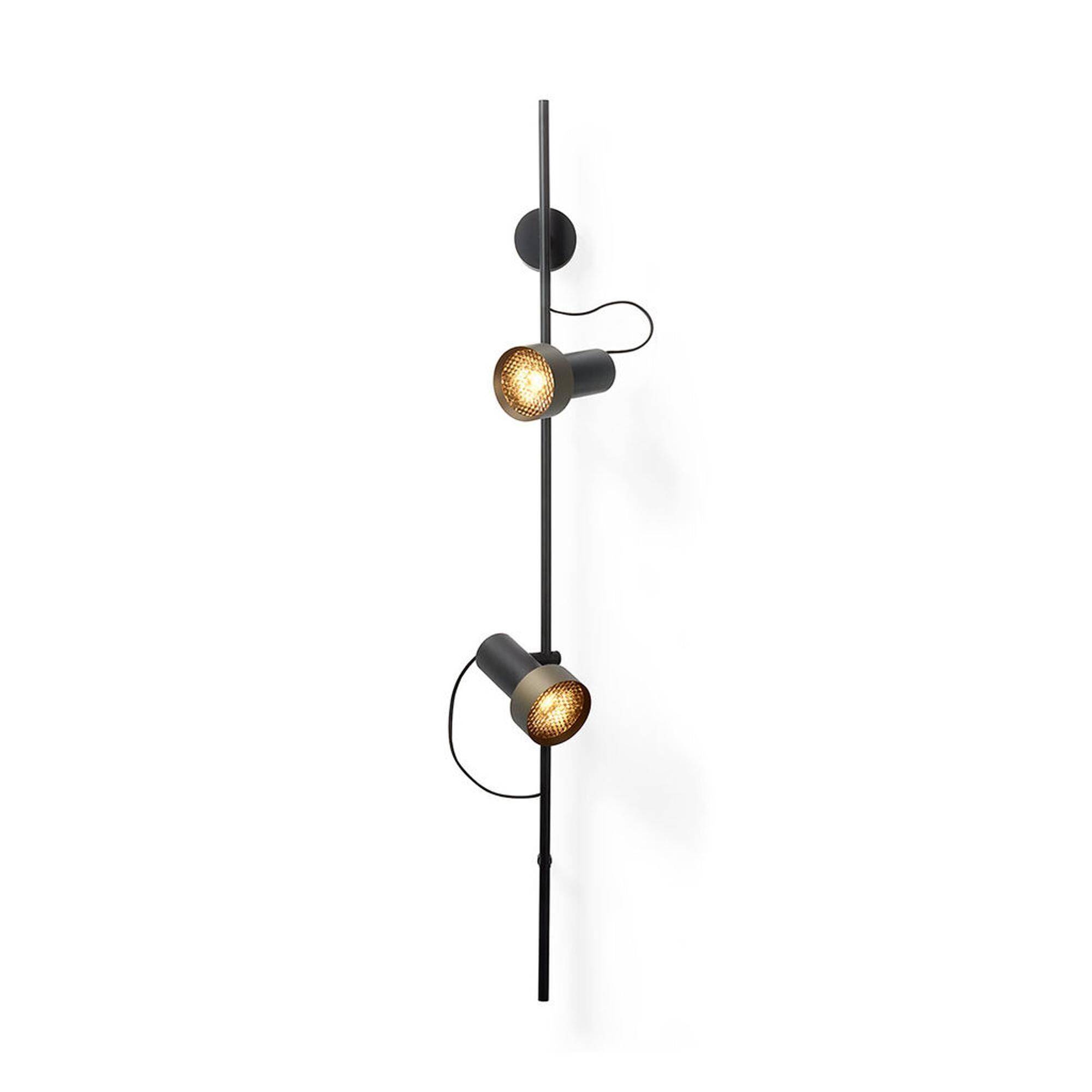 Trizo 21 2Thirty-WV2 Honeycomb Væglampe Sort/Bronze Ring.