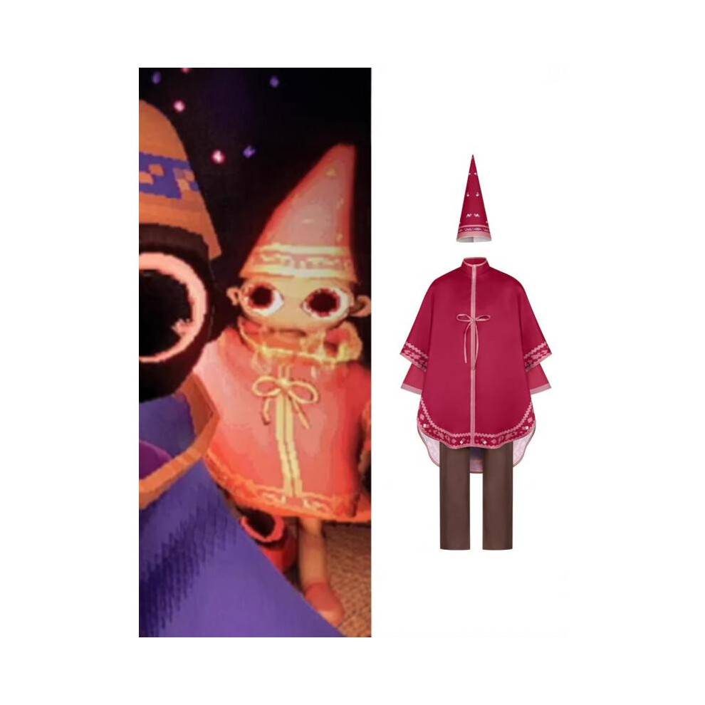 (Green, XXXL) YAPYAP New Magic Game Wizard Cosplay Costume, Anime Mage Robe Steam Cosplay Stage Outfit for Kids Adults