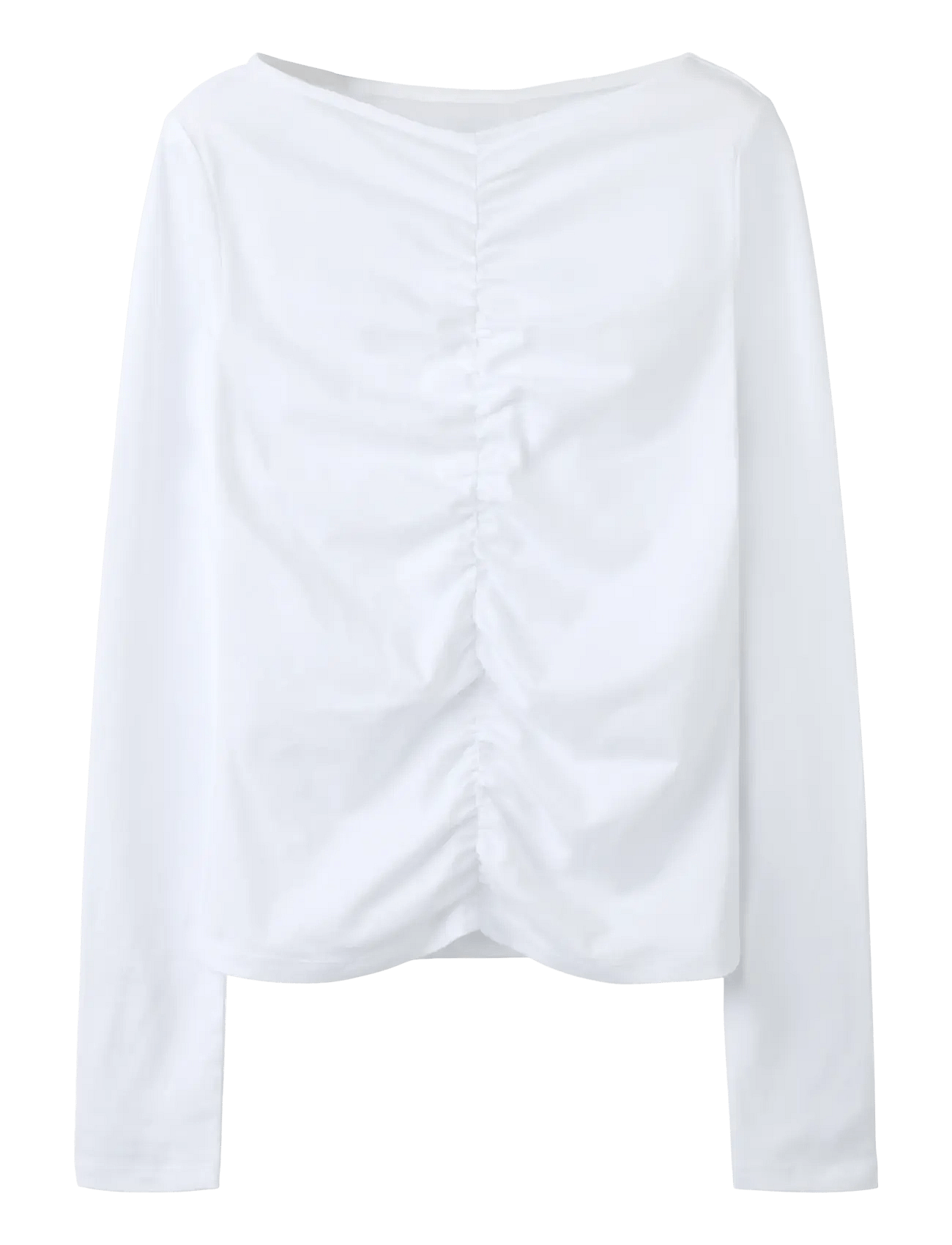 name it Nkfbira Ls Slim Top - White - 122-128