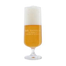 Ölglas med graverat namn - Vintage