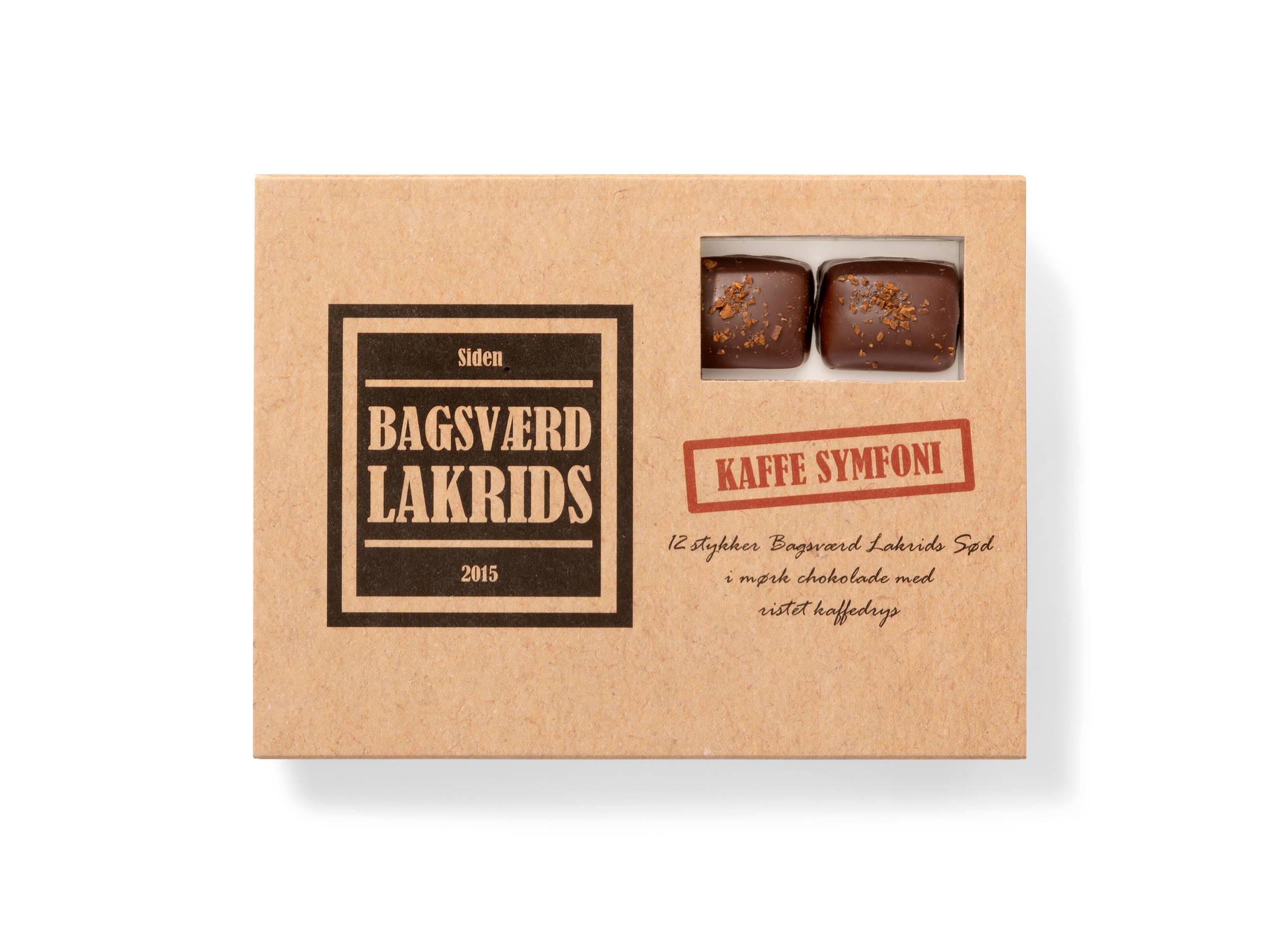Bagsværd Lakrids - Symfoni æske med kaffe 125g.