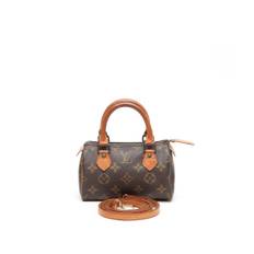 Louis Vuitton Monogram Nano Speedy Bag - Brown (10x16x8 cm)