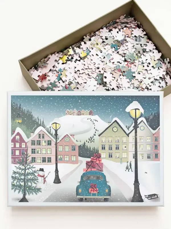 Vissevasse – Let It Snow Puzzle – Multicolour