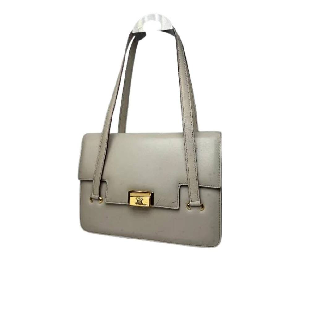Celine Vintage Pre-owned Vintage Skuldertaske - Vintage - Dame - Hvid - ONE SIZE - Uld