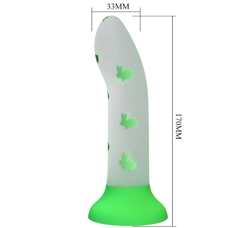 Pretty Love Magical Nightfall – Glödande dildo utan vibration