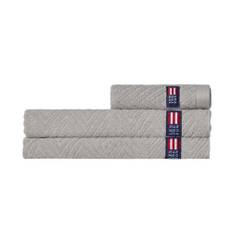 Lexington Herringbone Handduk 50x70 Grå - Medium Gray (50x70)