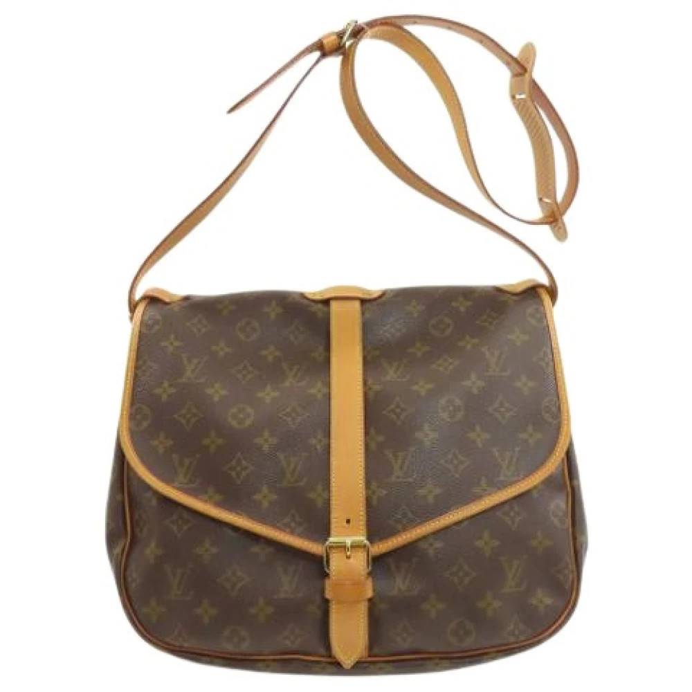 Louis Vuitton Vintage Pre-owned Vintage Monogram Skuldertaske - Vintage - Dame - Brun - ONE SIZE - Uld