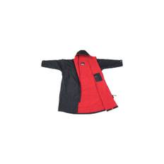 Dryrobe Advance Long Sleeve Changing Robe V3 - Black / Red