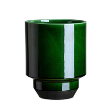 Bergs Hoff GLAZED Emerald Green - Potte - Ø: 14cm