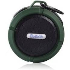 Mini bluetooth plast bärbar trådlös högtalare med samtal handsfree vattentät för dusch badrum dålig bil strand & utomhus - Grön