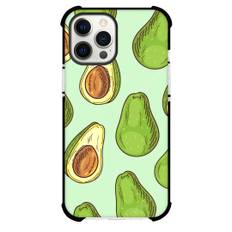 Food Avocado Phone Case For iPhone Samsung Galaxy Pixel OnePlus Vivo Xiaomi Asus Sony Motorola Nokia - Big Avocado Pattern On Mint Green Background