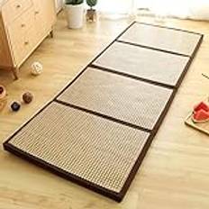 YXZN hopfällbar matta tjock matta tatami rotting matta sommar student madrass förskola tupplur golv, ljusfärg, 90 x 200 cm