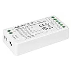 LIGHTEU®, Milight Miboxer Zigbee3.0 RGBCCT RGBWW LED-remskontroll 12V/24V kompatibel med Zigbee Amazon Echo Plus för APP/röststyrning, FUT039Z