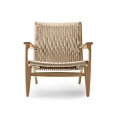 Carl Hansen & Søn CH25 Wegner Loungestol Olieret Eg/Naturflet