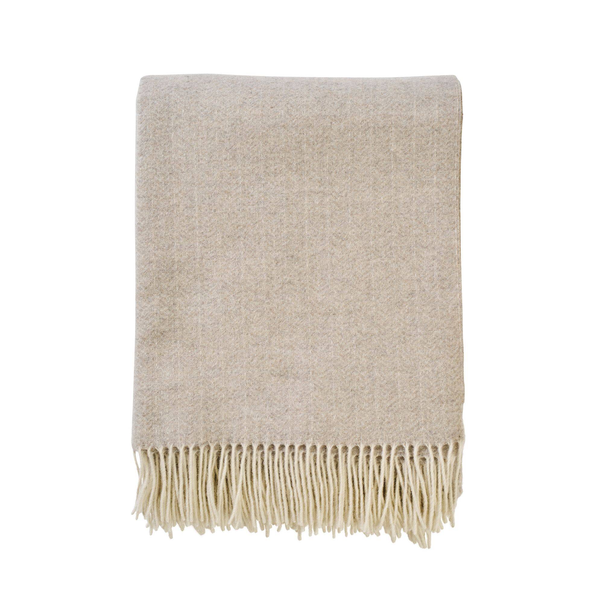 Uldplaid - 140x200 cm - Cashmere og merinould - Lucas Taupe