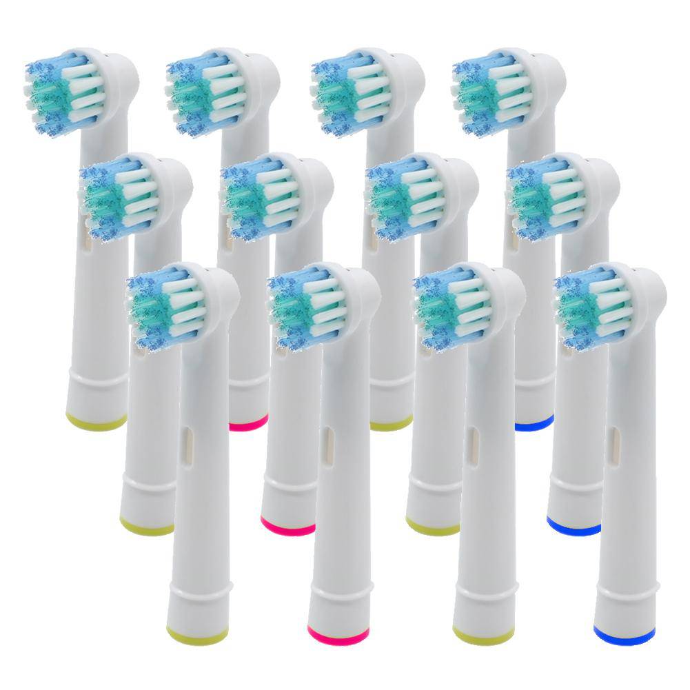 Ersättningshuvuden för Oral-B eltandborste, 12-pack, grossist, blekande tandborste