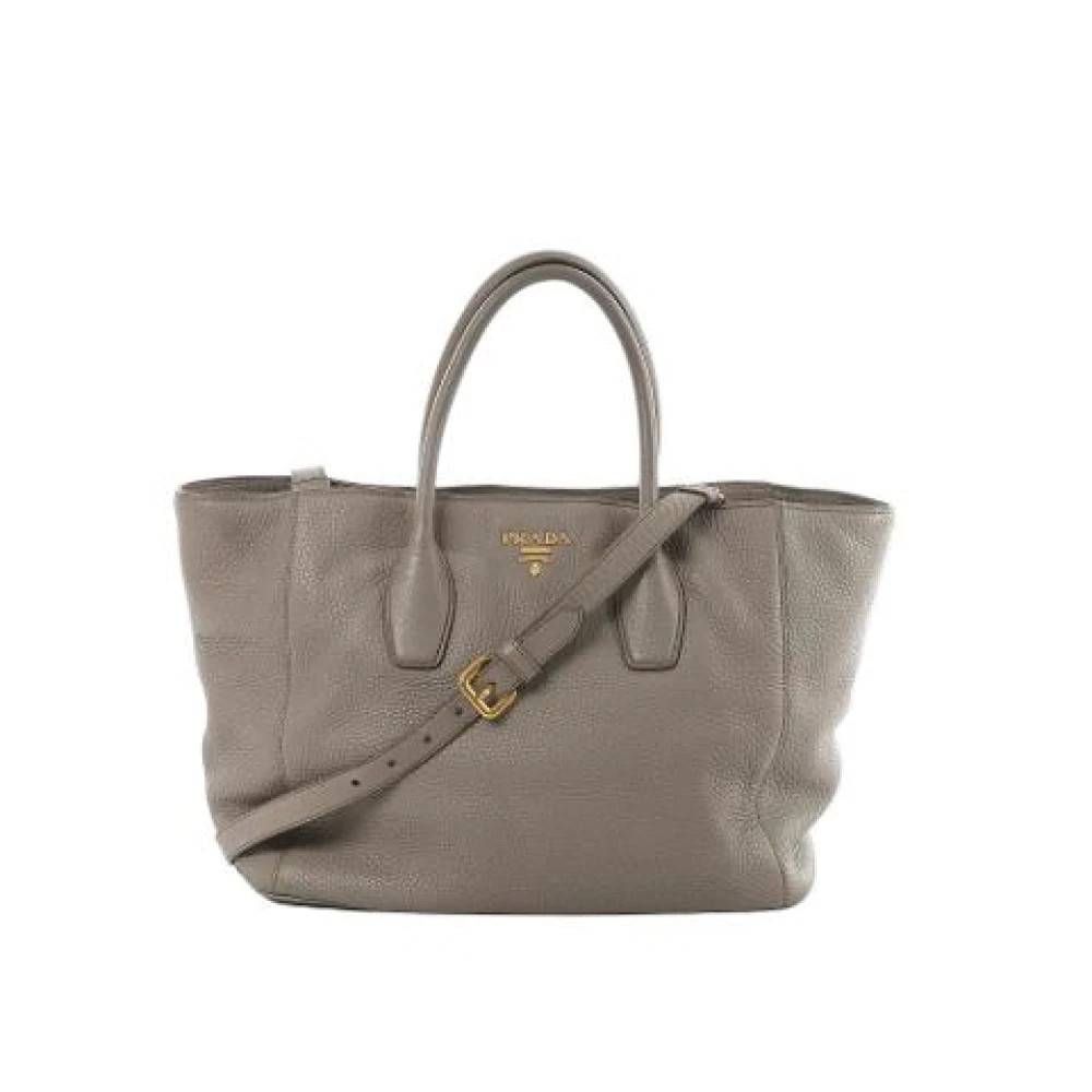 Prada Vintage - Pre-owned Vitello Daino Tote Bag Vintage - unisex - ONE Size - Läder