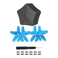 For DJI Avata Propeller Förvaringsväska Blad Anti-fall skyddslåda for DJI Avata FPV 2925s Propeller Drönartillbehör (Color : Box and 4pcs Blue)