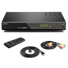 1080P HD Blu-ray Player für Fernseher, Kompakter Metallgehäuse Bluray Player mit HDMI, AV, Koaxialausgang, USB-Eingang, alle Region DVDs und Region B/2 Blue Ray Disc