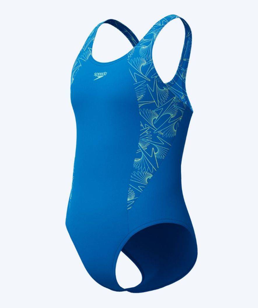 Speedo baddräkt för flickor - Hyperboom Splice Muscleback - Ljusblå - Baddräkt barn