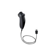 NINTENDO Wii Nunchuk Controller - Nunchuk - 2 knapper - kabling - sort - for Nintendo Wii, Nintendo Wii U